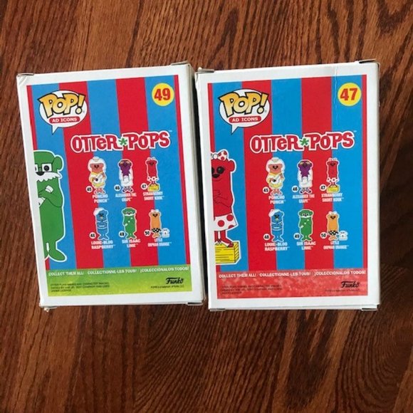 Funko Pop! Ad Icons Otter Pops #49 & 47 Set of 2 - Picture 5 of 8